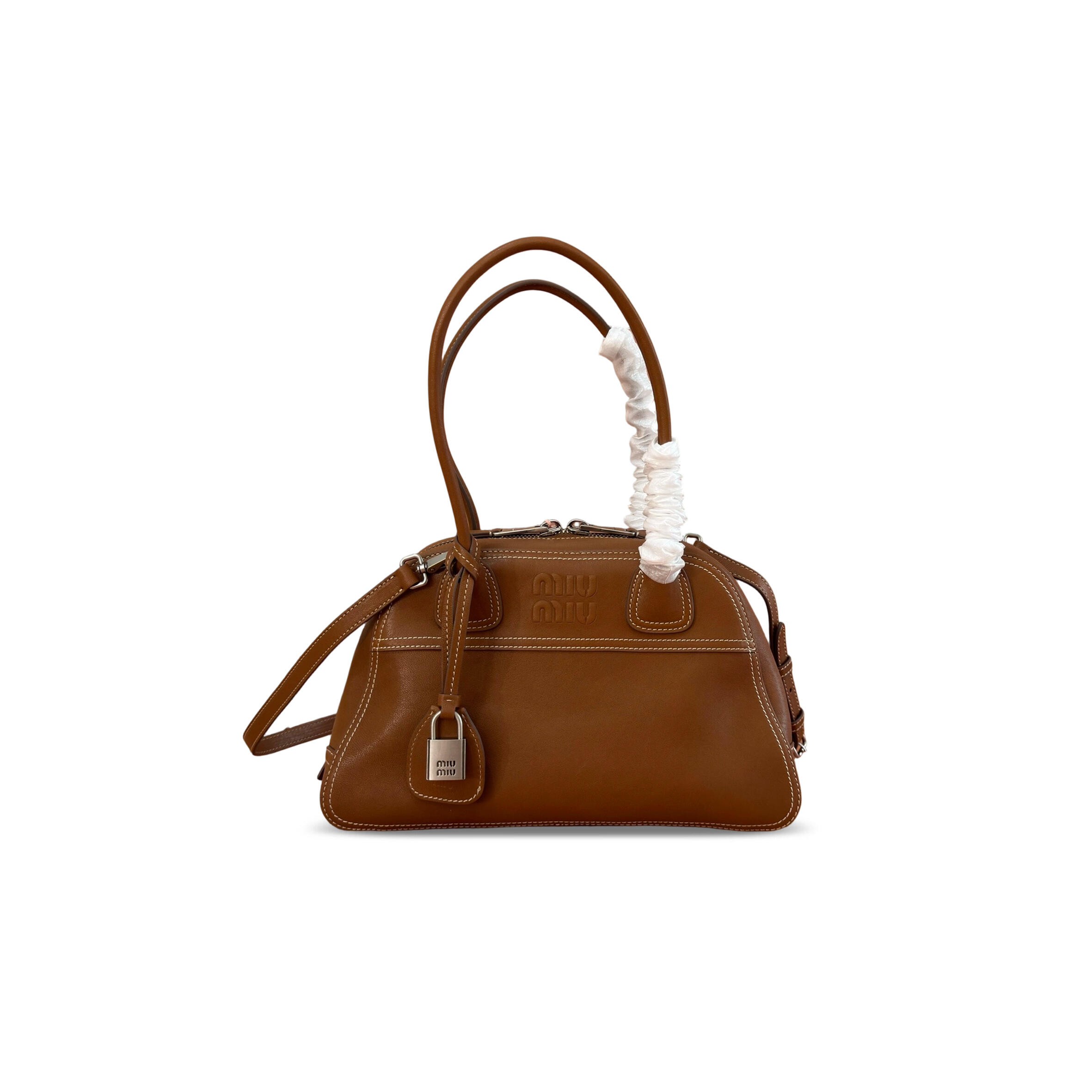 MIU MIU VIVANT NAPPA LEATHER BAG 5BB199 (32*19.5*11cm)